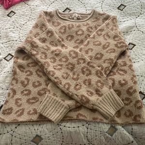 Cheetah print sweater